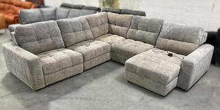 Lot 25  
            Chesterfield SR35 - Collection or Optional Delivery Available 

                
DFS 5 SEATER L SHAPED CORNER SOFA POWER RECLINE IN MIST MSRP-3199 (LOCATION: SR35...