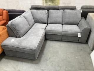 Lot 26  
            Chesterfield SR35 - Collection or Optional Delivery Available 

                
DFS 5 SEATER L SHAPED CORNER SOFA W/ MANUAL RECLINE IN GRAPHITE MSRP-£1019 (LOCAT...