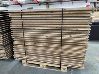 Lot 326  
            Chesterfield SR35 - Collection or Optional Delivery Available 

                
25 WOODEN TABLES WITH COLLAPSABLE LEGS, WOODEN WITH BLACK FOLDING LEGS (LOCATION:...