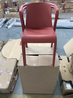 Lot 339  
            Chesterfield SR35 - Collection or Optional Delivery Available 

                
2 X LA REDOUTE PLASTIC GARDEN CHAIRS IN RED (LOCATION: SR35)