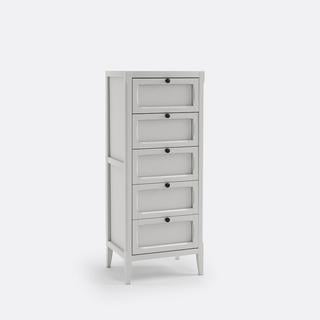 Lot 342  
            Chesterfield SR35 - Collection or Optional Delivery Available 

                
LA REDOUTE 55X44X135CM 5 DRAWER CHEST IN LIGHT GREY (71298) (LOCATION: SR35)