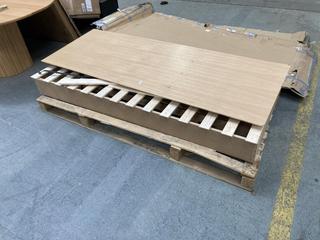 Lot 347  
            Chesterfield SR35 - Collection or Optional Delivery Available 
                
LA REDOUTE SINGLE WOODEN BED BASE (LOCATION: SR35)