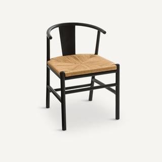 Lot 367  
            Chesterfield SR35 - Collection or Optional Delivery Available 
                
BLACK AND WOOD STRING CHAIR (LOCATION: SR35) (20036)
