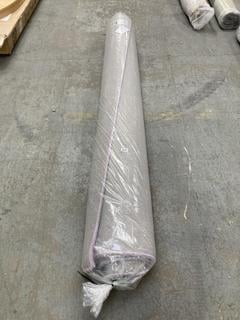 Lot 388  
            Chesterfield SR35 - Collection or Optional Delivery Available 

                
LA REDOUTE LARGE 200X290 GREY/WHITE RUG WITH PURPLE TRIM (LOCATION: SR35)