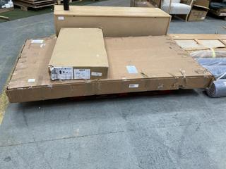 Lot 410  
            Chesterfield SR35 - Collection or Optional Delivery Available 

                
LA REDOUTE LARGE PALLET TO INCLUDE WOODEN STYLED TABLE FINISHED IN BROWN/LIGHT BR...