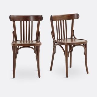 Lot 424  
            Chesterfield SR35 - Collection or Optional Delivery Available 

                
LA REDOUTE X2 CHAIR SET FINISHED IN WALNUT (LOCATION: SR35)