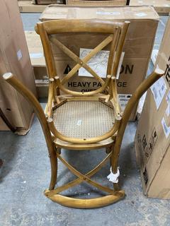 Lot 426  
            Chesterfield SR35 - Collection or Optional Delivery Available 

                
LA REDOUTE X2 CHAIR SET FINISHED IN LIGHT BROWN/WOOD DOES NOT INCLUDE BOX (LOCATI...