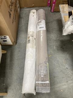 Lot 436  
            Chesterfield SR35 - Collection or Optional Delivery Available 

                
120X170CM RUG IN BLUE/SILVER TO INCLUDE 120X170 AND WOVEN RUG (LOCATION: SR35)