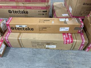 Lot 444  
            Chesterfield SR35 - Collection or Optional Delivery Available 

                
TECTAKE HANGING CHAIR IN MAKIKA BEIGE TO INCLUDE GAZEBO MIRAMAS 3X9M IN GREY (LOC...