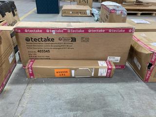 Lot 464  
            Chesterfield SR35 - Collection or Optional Delivery Available 

                
TECTAKE 250L RAINWATER TANK TO INCLUDE 116X52 CAMPING KITCHEN (LOCATION: SR35)