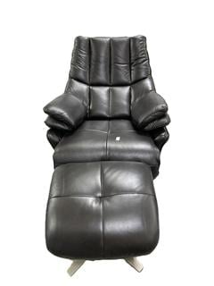 Lot 47  
            Chesterfield SR35 - Collection or Optional Delivery Available 

                
DFS LEATHER POWER RECLINER IN DEEP BLACK LEATHER WITH MATCHING FOOTSTOOL (LOCATIO...