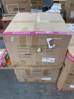 Lot 508  
            Chesterfield SR35 - Collection or Optional Delivery Available 

                
TECTAKE SET OF 2 ACCENT CHAIRS VALERIAS TO INCLUDE SET OF 2 ACCENT CHAIRS VALERIA...