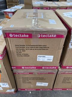 Lot 510  
            Chesterfield SR35 - Collection or Optional Delivery Available 

                
TECTAKE SET OF 2 DINING CHAIRS BETTINA IN BLACK TO INCLUDE TECTAKE SET OF 2 DININ...