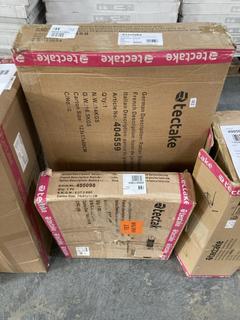 Lot 542  
            Chesterfield SR35 - Collection or Optional Delivery Available 

                
TECTAKE 1X GARDEN BENCH WITH TABLE POLY TO INCLUDE FOLDING SUN LOUNGER CHLOE GREY...