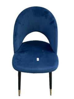 Lot 55  
            Chesterfield SR35 - Collection or Optional Delivery Available 
                
DFS DEEP BLUE DINING CHAIR WITH BLACK AND GOLD LEGS (LOCATION: SR35) (5141FL5A2)