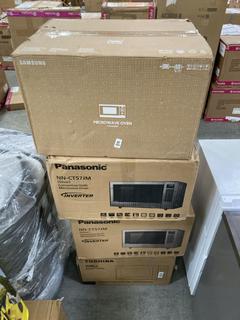 Lot 589  
            Chesterfield SR35 - Collection or Optional Delivery Available 

                
PALLET OF 4 ITEMS TO INCLUDE PANASONIC MODEL NO- NN-CT57JM IN SILVER (LOCATION: S...