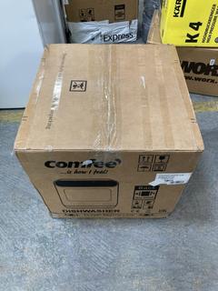 Lot 594  
            Chesterfield SR35 - Collection or Optional Delivery Available 

                
COMFEE DISHWASHER IN WHITE FINISH- MODEL NO- CDWMT305W- ORIGINAL RRP £150 (LOCATI...