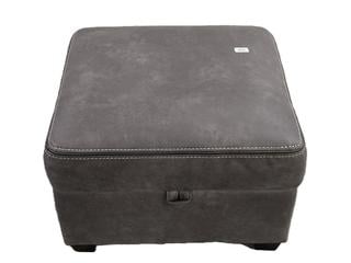 Lot 59  
            Chesterfield SR35 - Collection or Optional Delivery Available 
                
DFS INTERNAL AND SIDE STORAGE FOOT POUFFE IN SLATE BLACK (LOCATION: SR35)