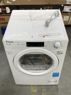 Lot 610  
            Chesterfield SR35 - Collection or Optional Delivery Available 

                
CANDY SMART PRO EASY CARE CONDENSER TUMBLE DRYER IN WHITE- MODEL NO- CSOEC1OTE- O...
