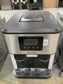 Lot 622  
            Chesterfield SR35 - Collection or Optional Delivery Available 

                
ELECTRIQ ICE MAKER AND WATER MACHINE- FINISHED IN SILVER- EQUICOM 15 KILO ICE MAK...