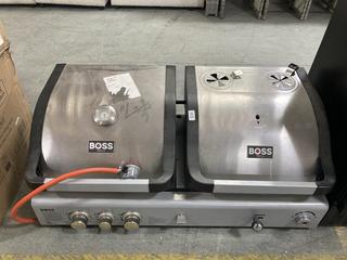 Lot 645  
            Chesterfield SR35 - Collection or Optional Delivery Available 

                
DUEL BOSS GRILL GAS BBQ (LOCATION: SR35)