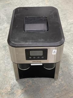 Lot 678  
            Chesterfield SR35 - Collection or Optional Delivery Available 

                
ELECTRIQ COUNTER TOP ICE MAKER WITH ICE AND WATER DISPENSER MODEL NO. - EQUICOM (...