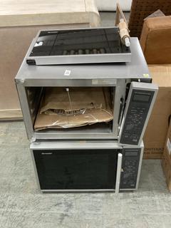 Lot 684  
            Chesterfield SR35 - Collection 

                
SHARP MICROWAVE MODEL NO. - R-959(SL)M-AA TO INCLUDE SHARP MICROWAVE MODEL NO. - ...