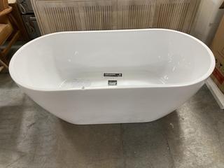 Lot 695  
            Chesterfield SR35 - Collection or Optional Delivery Available 

                
FREESTANDING OVAL BATH IN WHITE (LOCATION: SR35)