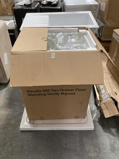 Lot 697  
            Chesterfield SR35 - Collection or Optional Delivery Available 

                
PENDLE 600MM FREESTANDING VANITY UNIT WITH BASIN IN WHITE (LOCATION: SR35)