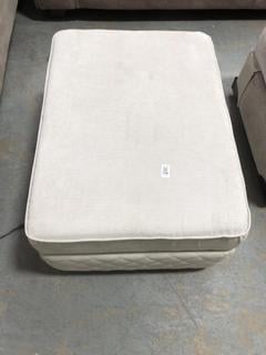 Lot 728  
            Chesterfield SR35 - Collection or Optional Delivery Available 

                
DFS STORAGE FOOT POUFFE IN CREAM (LOCATION: SR35)