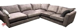 Lot 730  
            Chesterfield SR35 - Collection or Optional Delivery Available 

                
DFS 4 SEATER L SHAPED SOFA IN GREY TEXTURED FABRIC WITH MATCHING CUSHIONS (LOCATI...