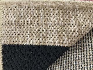 Lot 83  
            Chesterfield SR35 - Collection or Optional Delivery Available 

                
DFS 160X230CM RUG IN JUTE/BLACK (LOCATION: SR35) (ETC17BOCL)