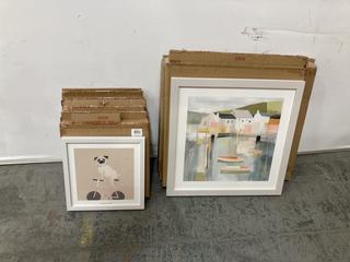 Lot 100  
            Chesterfield SR36 - Collection Only 

                
ASSORTED ITEMS TO INCLUDE WALL ART WITH GREY FRAME - COLLECTION ONLY (LOCATION: S...