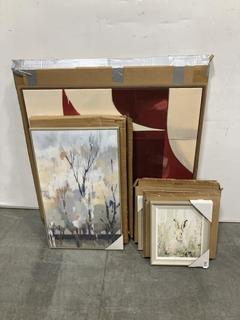 Lot 112  
            Chesterfield SR36 - Collection Only 

                
ASSORTED ITEMS TO INCLUDE VARIOUS WALL ART - COLLECTION ONLY (LOCATION: SR36 A5)