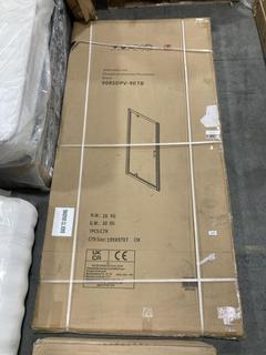 Lot 140  
            Chesterfield SR36 - Collection Only 

                
900 x 1900MM SHOWER ENCLOSURE WITH PIVOT DOOR IN BLACK (LOCATION: SR36 A4)- COLLE...