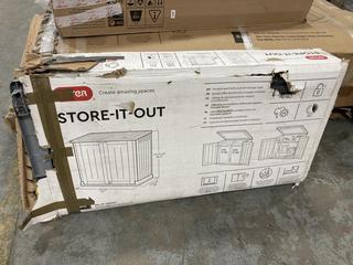 Lot 145  
            Chesterfield SR36 - Collection or Optional Delivery Available 

                
KETER STORE IT OUT MIDI 880L IN GREY - ORIGINAL RRP £130 (LOCATION: SR36 A4)