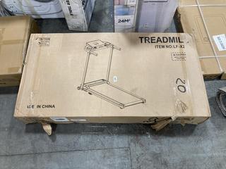 Lot 155  
            Chesterfield SR36 - Collection or Optional Delivery Available 

                
AT HOME TREADMILL IN BLACK - MODEL - LF-X2 (LOCATION: SR36 A4)