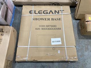 Lot 156  
            Chesterfield SR36 - Collection or Optional Delivery Available 

                
ELEGANT 900 X 800 X 40MM SHOWER BASE (LOCATION: SR36 A4)