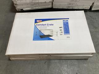 Lot 172  
            Chesterfield SR36 - Collection or Optional Delivery Available 

                
3 X ANIMAL ANTICS COMFORT CRATES IN BLACK - TOTAL LOT ORIGINAL RRP £210 (LOCATION...