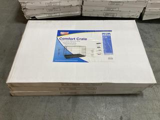 Lot 187  
            Chesterfield SR36 - Collection or Optional Delivery Available 

                
3 X ANIMAL ANTICS COMFORT CRATES IN BLACK - TOTAL LOT ORIGINAL RRP £210 (LOCATION...
