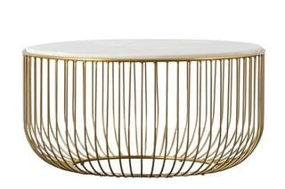 Lot 1  
            Chesterfield SR36 - Collection or Optional Delivery Available 

                
ROUND COFFEE TABLE IN WHITE MARBLE WITH GOLD LEGS (LOCATION: SR36 A6)