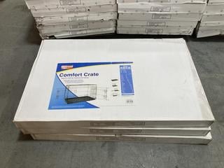 Lot 205  
            Chesterfield SR36 - Collection or Optional Delivery Available 

                
3 X ANIMAL ANTICS COMFORT CRATES IN BLACK - TOTAL LOT ORIGINAL RRP £210 (LOCATION...