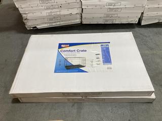 Lot 207  
            Chesterfield SR36 - Collection or Optional Delivery Available 

                
2 X ANIMAL ANTICS COMFORT CRATES IN BLACK - TOTAL LOT ORIGINAL RRP £140 (LOCATION...