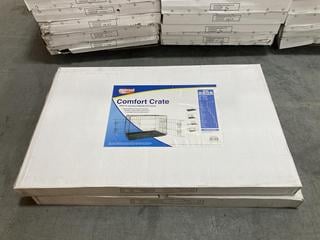 Lot 213  
            Chesterfield SR36 - Collection or Optional Delivery Available 

                
2 X ANIMAL ANTICS COMFORT CRATES IN BLACK - TOTAL LOT ORIGINAL RRP £140 (LOCATION...