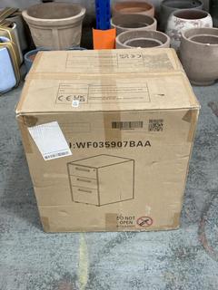 Lot 220  
            Chesterfield SR36 - Collection or Optional Delivery Available 

                
3 DRAWER STEEL FILING CABINET IN WHITE (LOCATION: SR36 A3)