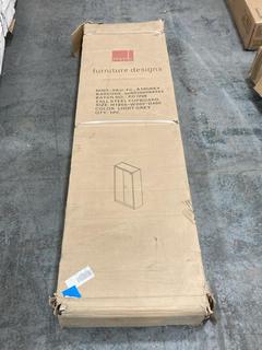 Lot 225  
            Chesterfield SR36 - Collection or Optional Delivery Available 

                
TALL STEEL STORAGE CUPBOARD IN LIGHT GREY (LOCATION: SR36 A3)