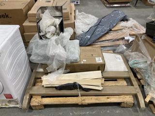 Lot 285  
            Chesterfield SR36 - Collection or Optional Delivery Available 

                
PALLET OF ASSORTED ITEMS TO INCLUDE MARBLE COFFEE TABLE PART (LOCATION: SR36 A1)