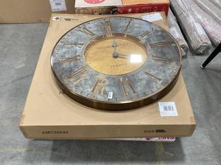 Lot 298  
            Chesterfield SR36 - Collection Only 

                
2 X FLORENTINE GRAND CLOCK STAR 30IN - ITEM NO. 415730 - ORIGINAL RRP £240 - COLL...
