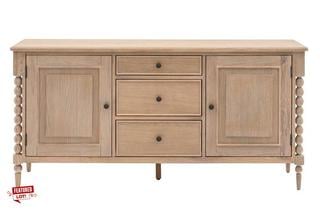 Lot 2  
            Chesterfield SR36 - Collection or Optional Delivery Available 

                
2 DOOR 3 DRAWER WOODEN SIDEBOARD (LOCATION: SR36 A6)