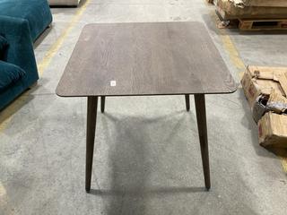 Lot 326  
            Chesterfield SR36 - Collection or Optional Delivery Available 

                
HATFIELD SQUARE DINING TABLE SMOKED 770X770X750MM - ITEM NO. 531616 - ORIGINAL RR...
